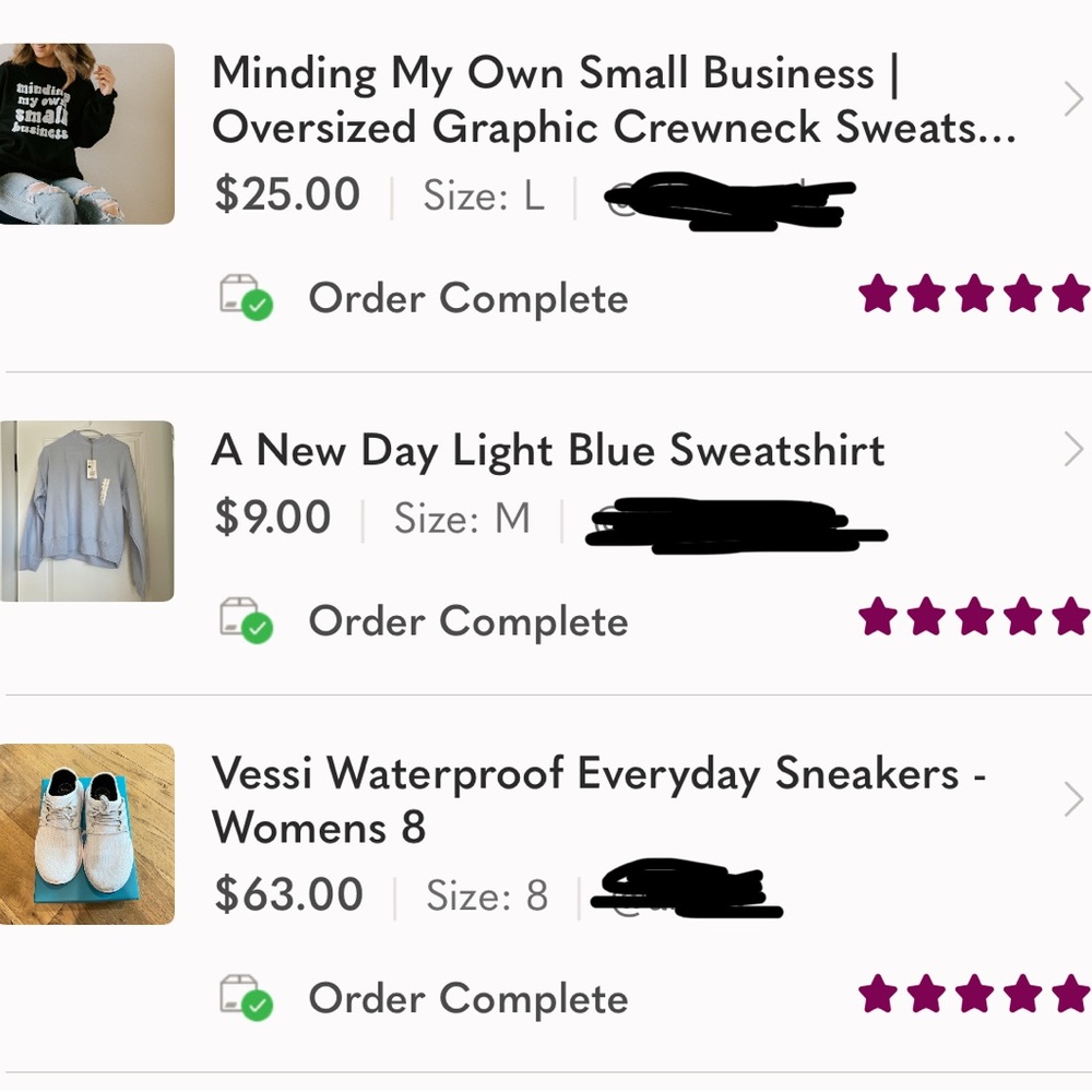 5 star rating ⭐️